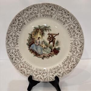 Antique American Limoges China D'or Triumph ITS284 22K Gold 10" Dinner Plate